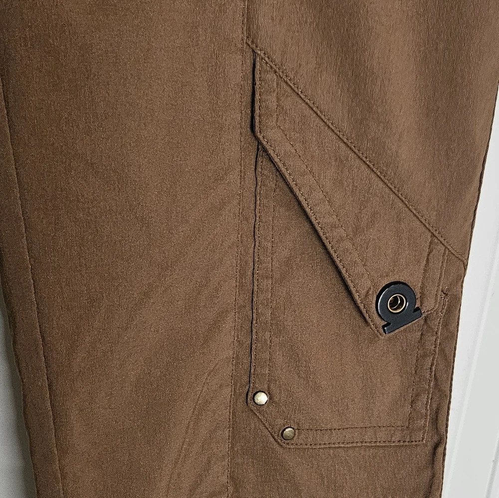 Jamie Sadock Brown Capri Golf Shorts With Pockets Women’s Size 4 - Picture 6 of 10